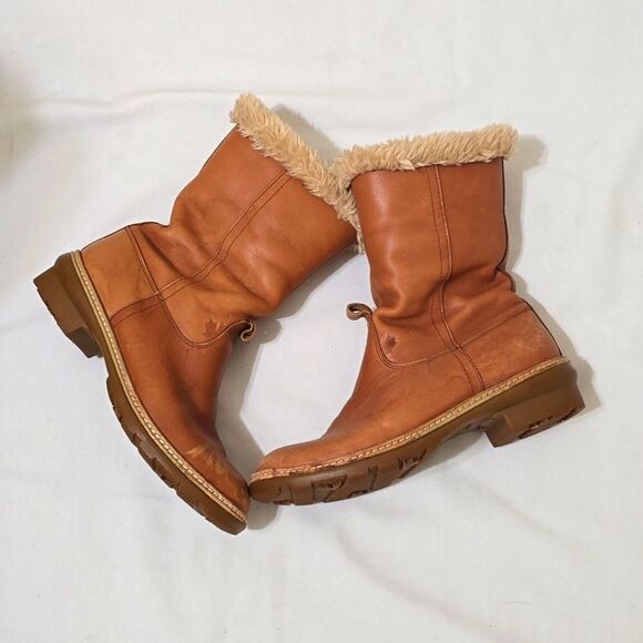 PAJAR Canada sherpa/leather Boots size 7.5US 38EU - Picture 1 of 10
